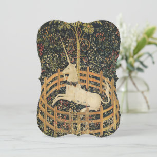 Carte Tapisseries Unicorne Captivité Tapisserie médiéval