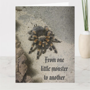Carte Tarantula Monster BIG Birthday Card