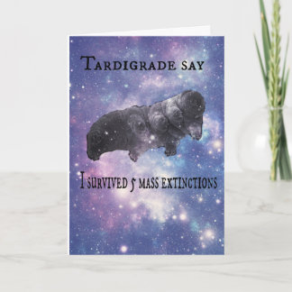 Carte Tardigrade dites le joyeux anniversaire
