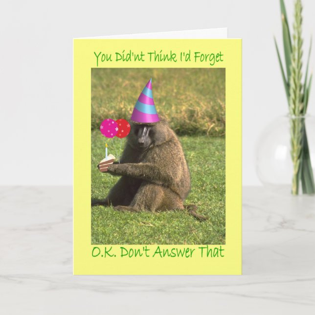 Carte tardive d'anniversaire (Devant)