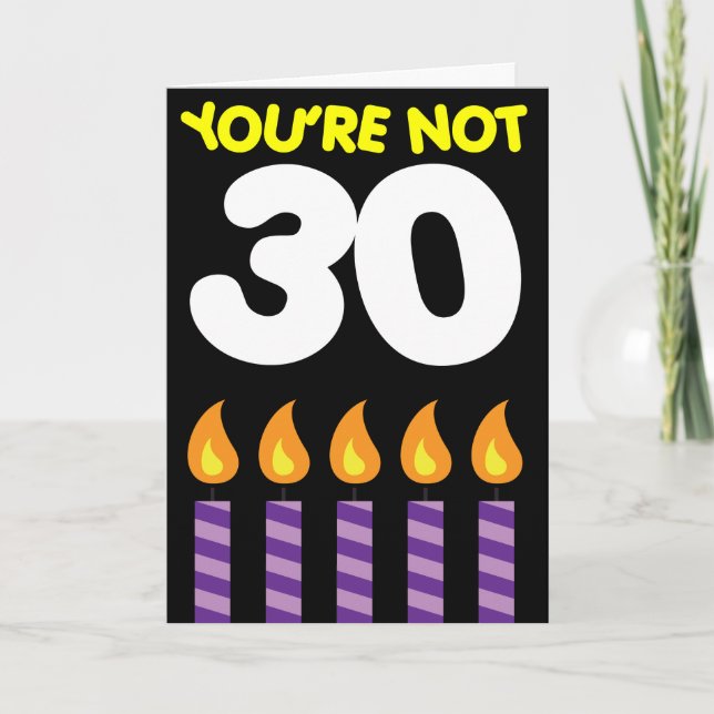 Carte Tarif Funny du 30e anniversaire (Devant)