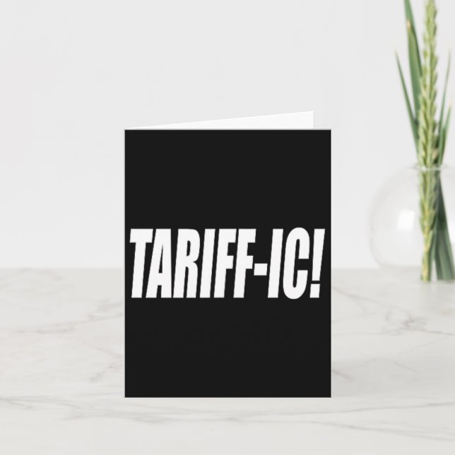 Carte Tarif tarifaire Trump Tarif Terrifique Commerce éq (Devant)