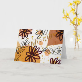 Carte Tarjeta con flores 