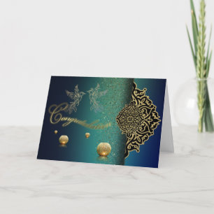 Carte Tarjeta de felicitación plegada, felicidades