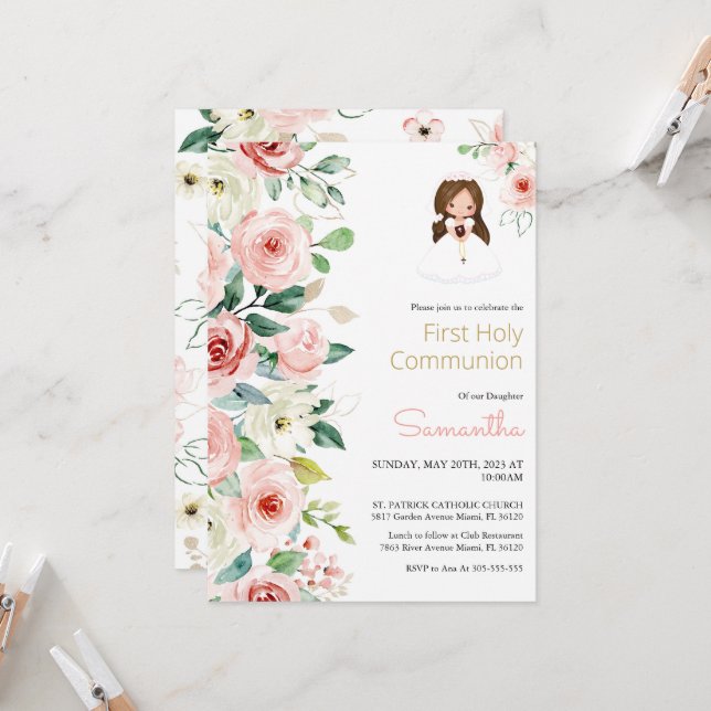 Carte Tarjeta plana (Devant/Arrière en situation)