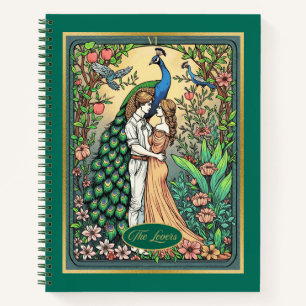 Carte Tarot Art Nouveau, The Lovers Journal