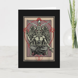 Carte Tarot Goth Card Baphomet Satanic Witch Pentagram