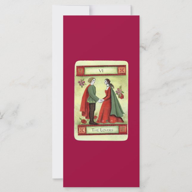 Carte tarot "Les Amoureux" (Devant)