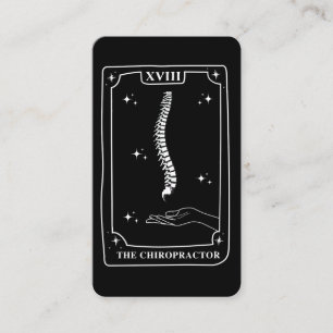 Carte Tarot Mystique Chiropracteur noir et blanc