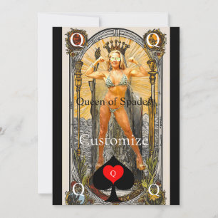 Carte Tarot Reine des pique Thunder_Cove