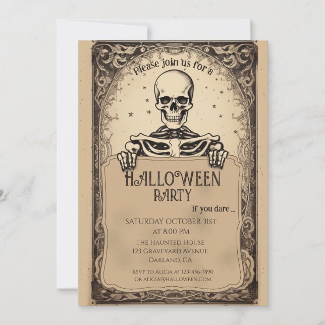 Carte Tarot Skeleton (Devant)