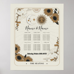 Carte Tarot Tableau 6 Plan de siège Mariage Sun Mo