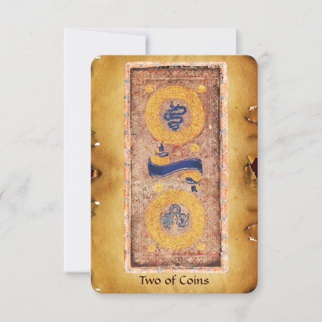 CARTE TAROTS DE RENAISSANCE ANTIQUE / DEUX PIÈCES (Devant)