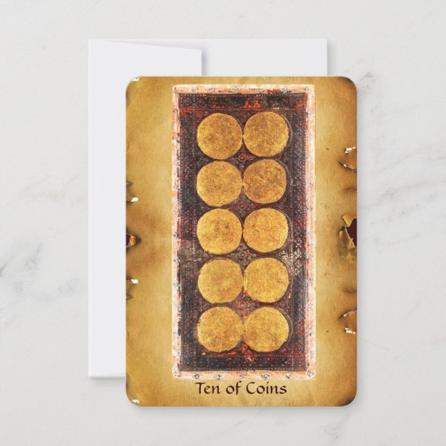 CARTE TAROTS DE RENAISSANCE ANTIQUE / DIX PIÈCES (Devant)