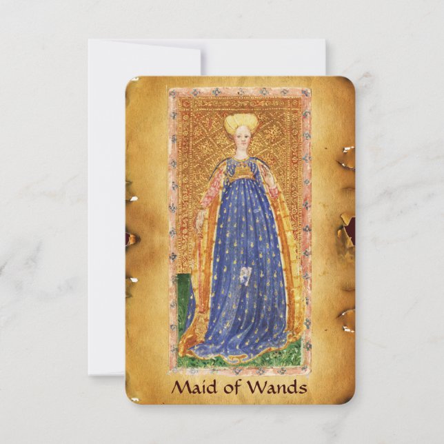 CARTE TAROTS DE RENAISSANCE ANTIQUE / MAIN DES VÊTEMENTS (Devant)