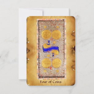 CARTE TAROTS DE RENAISSANCE ANTIQUE / QUATRE PIÈCES