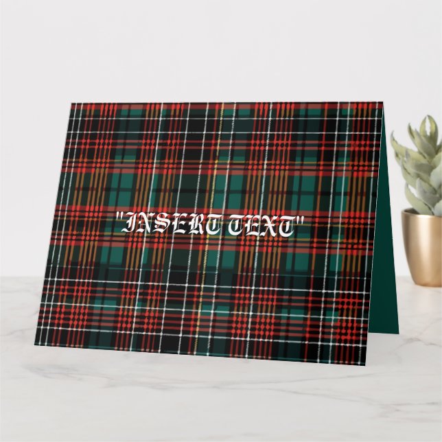 Carte Tartan (Petite plante)
