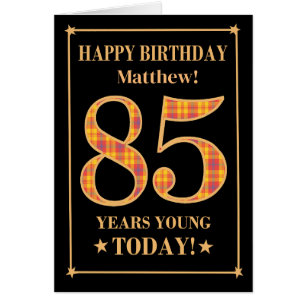 Carte Tartan 85e Anniversaire
