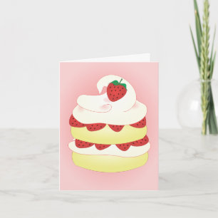 Carte Tarte aux fraises