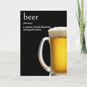 Carte Tasse de bière d'anniversaire