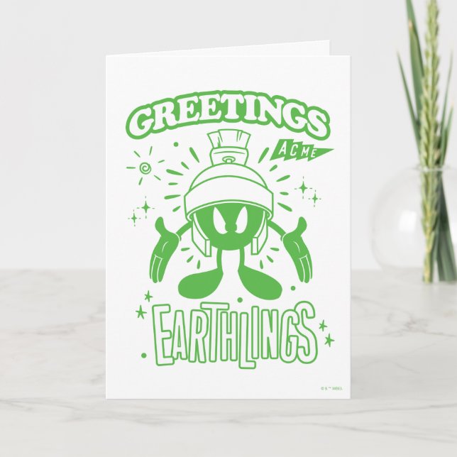 Carte Tasty Retro MARVIN LE MARTIAN™ (Devant)