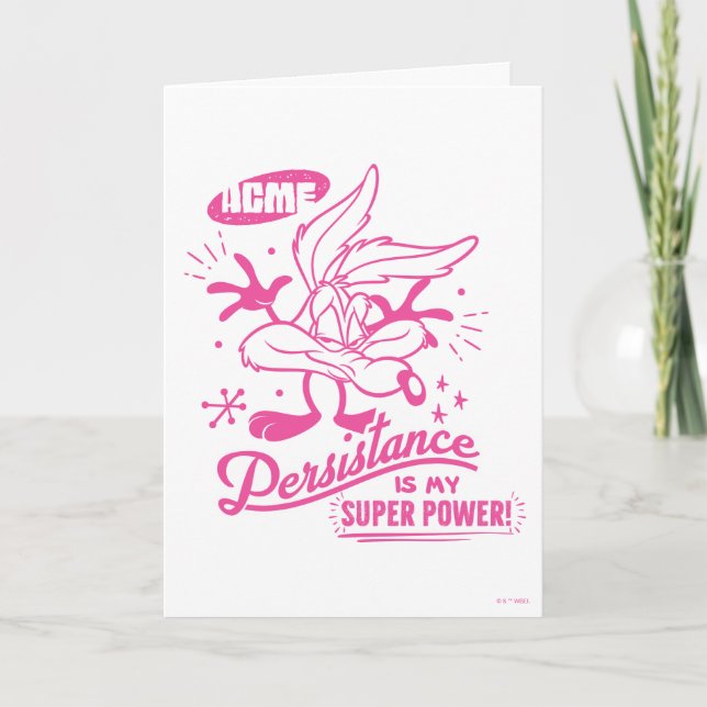 Carte Tasty Retro WILE E. COYOTE™ (Devant)