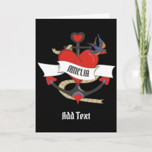 Tatouage cardiaque avec nom customisé.