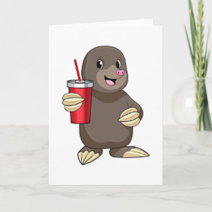 Carte Taupe avec tasse à café