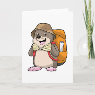 Carte Taupe comme randonneur avec bagages