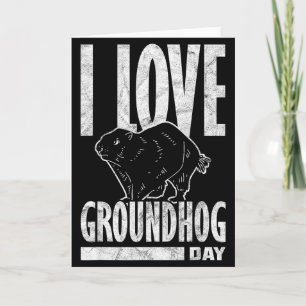 Carte Taupe de terre J'adore le jour de la marmotte _2