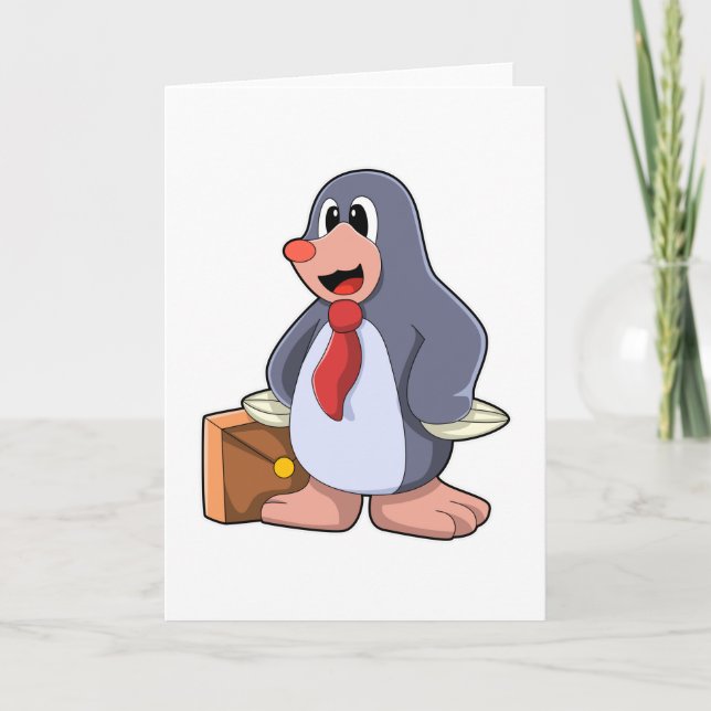 Carte Taupe en tant qu'entrepreneur avec sac (Devant)