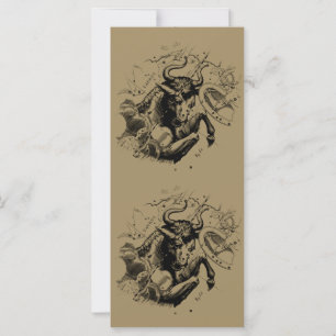 Carte Taurus Constellation Hevelius 1690 Engraving