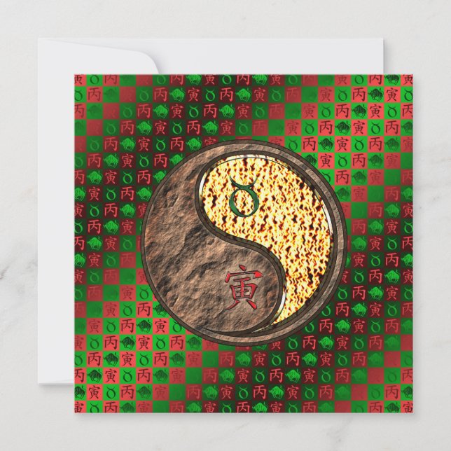 Carte Taurus et tigre de feu (Devant)