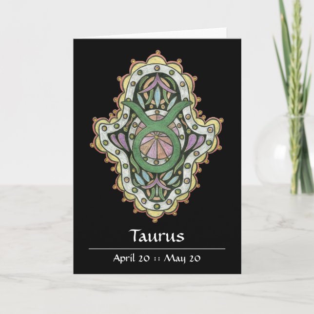 Carte Taurus Khamsa (Devant)