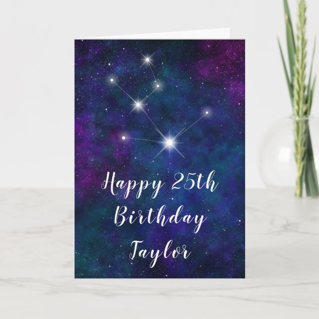 Carte Taurus Zodiac Constellation Joyeux anniversaire (Devant)
