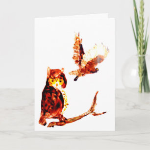 Carte Tawny Owls Art