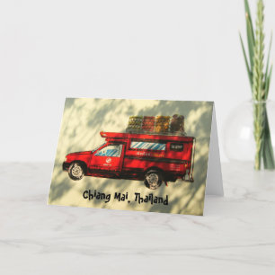 Carte Taxi rouge dans Chiang Mai