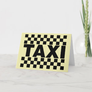 Carte Taxi ~ Taxi Cab ~ Voiture À Louer