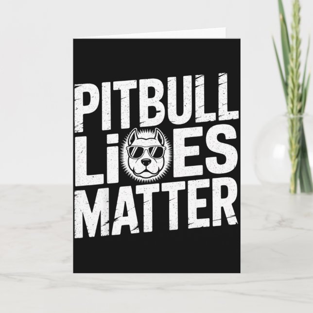Carte Tbull Lives - Ttie Lover Dog Love Pet Owner  (Devant)