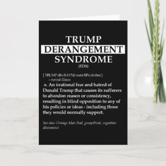 Carte Tds Political Definition Shirt - Trump Derangement
