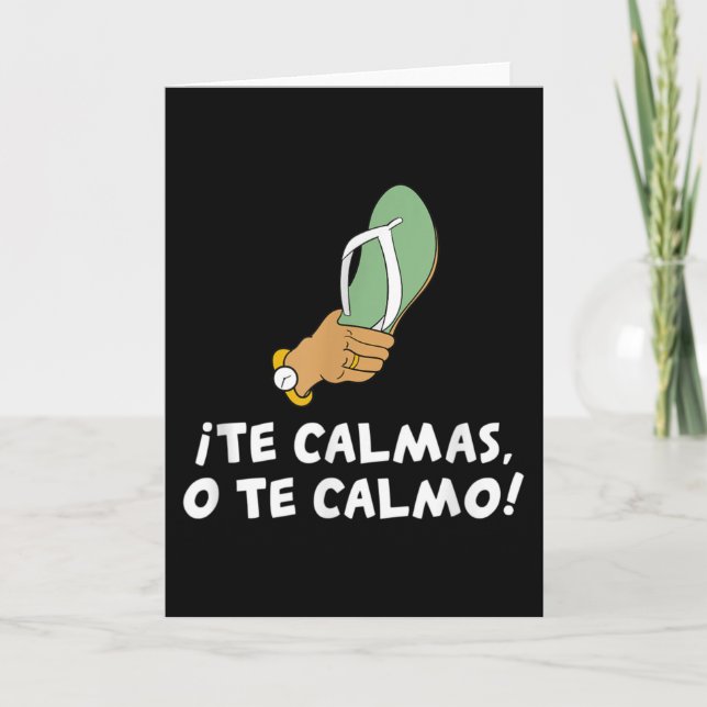 Carte Te Calmas O Te Calmo Hispanic Spanish (Devant)