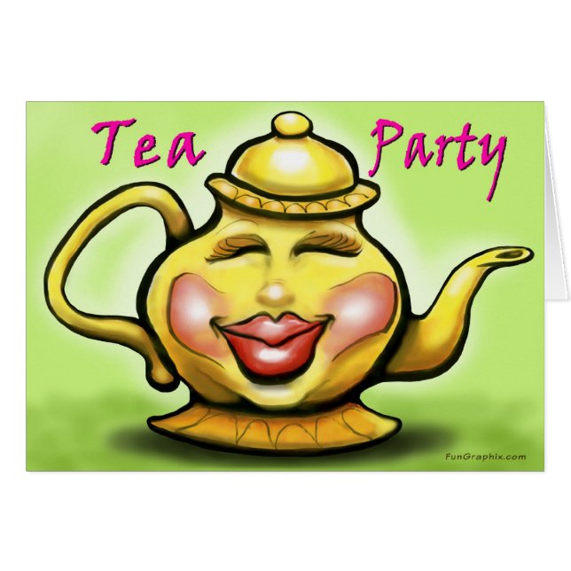 Carte Tea Party (Devant horizontal)