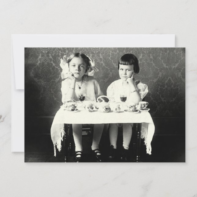 Carte Tea Party 1900 (Devant)