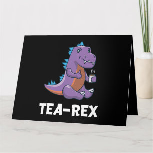 Carte Tea Rex Cute Dinosaur Drôle Reptile Amoureux des a