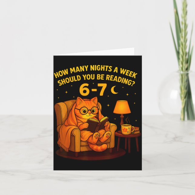Carte Teacher 67 How Many Nights A Week Should You Be Re (Devant)