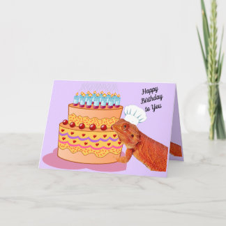Carte Teak the Beardie vous souhaite un joyeux anniversa