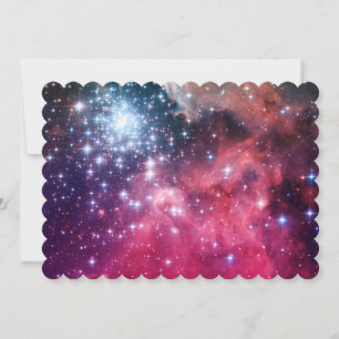 Carte Teal Magenta Ombre Étoiles