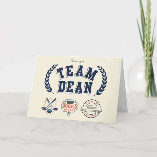 Carte Team Dean Gilmore Girls Design (Devant)