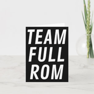 Carte Team Full Rom Fitness Bodybuilding Gym Team Full R
