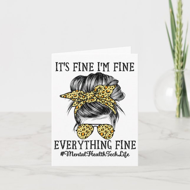 Carte Tech de la santé Ça va, je vais bien et tout est s (Devant)